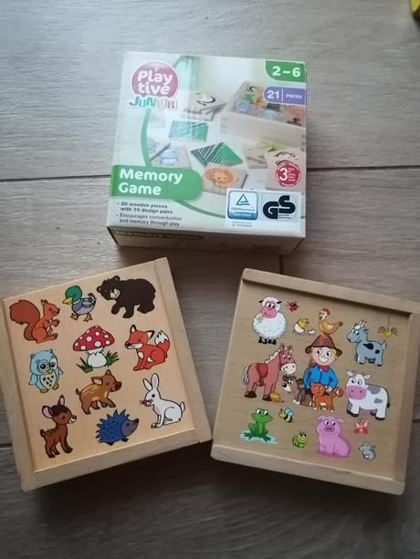 Drevené pexeso lesné zvieratká, 