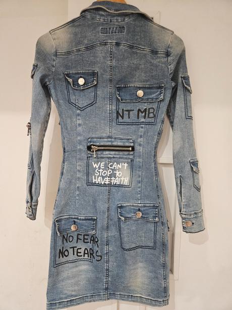 Riflove šaty s ko mexton, s