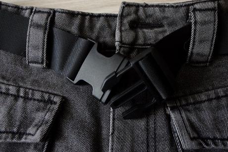 Tmavošedé rifľové kraťasy, xs/s/m, 36 - xs