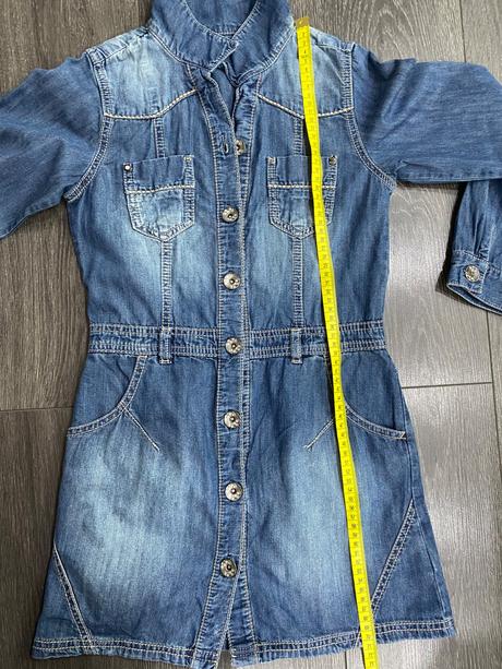 Dievčenské riflové šaty velk.140, next,140