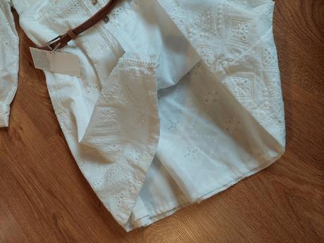 Madeirové šaty s výšivkou zara, zara,34 / 36 / s / xs