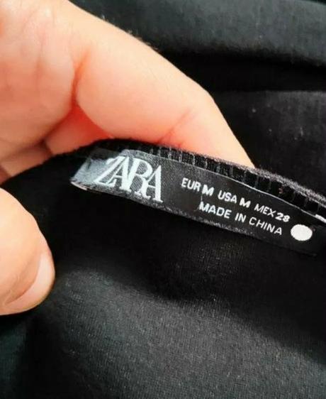 Čierny crop top zara, zara,m