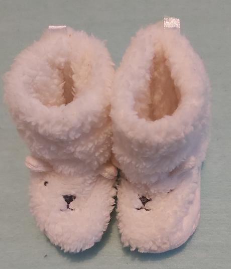 Papučky biele h&m 14/15, h&m,<17