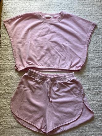 Šortky a crop top, reserved,152