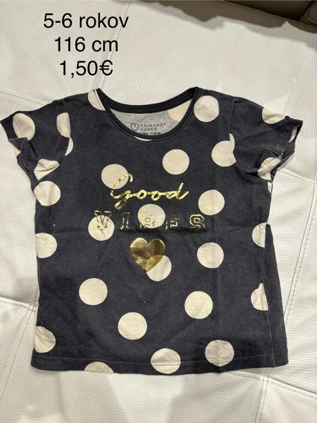 Detské tričko, primark,116