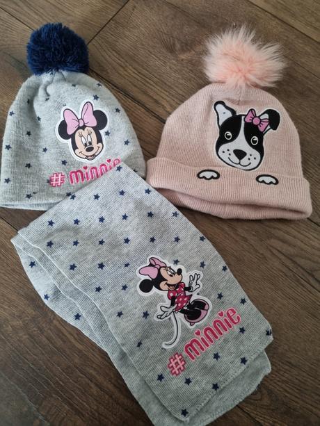 Čiapky+šal  98/128, disney