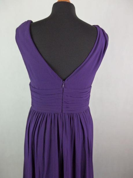Kvalitné tmavofialové spoločenské šaty, ever-pretty,40