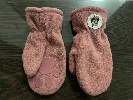 Lindex flísové rukavičky s gumenými labkami 1-3, lindex,92