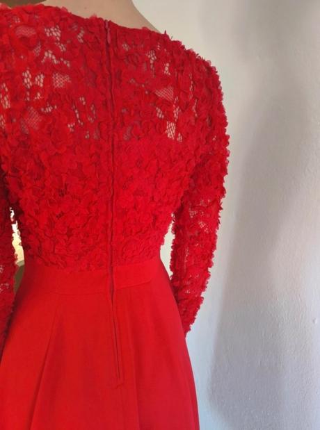 Červené spoločenské šat, orsay,s