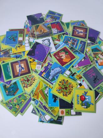 Nálepky do albumu.,