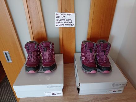 Dievčenské zimné topánky color kids veľ.31, 31