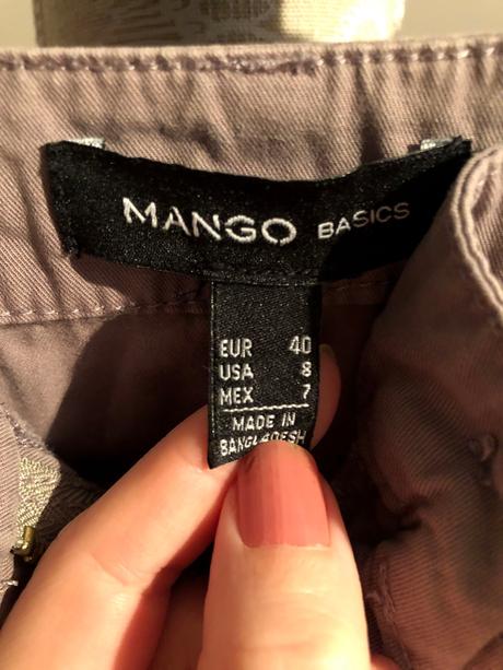 Oblekové nohavice, mango,40