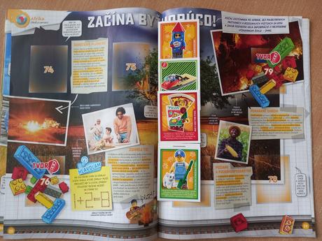 Lego zberateľský album s nálepkami,