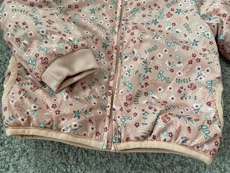 C&a bunda prechodná obojstranná 92 kvietky, c&a,92