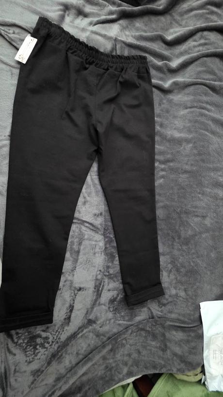 Nohavice streč čierne 4xl, c&a,4xl