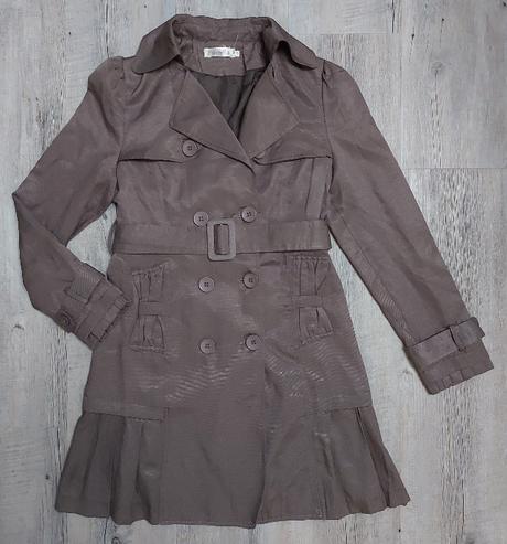 Hnedý prechodný kabátik / trenčkot, 40