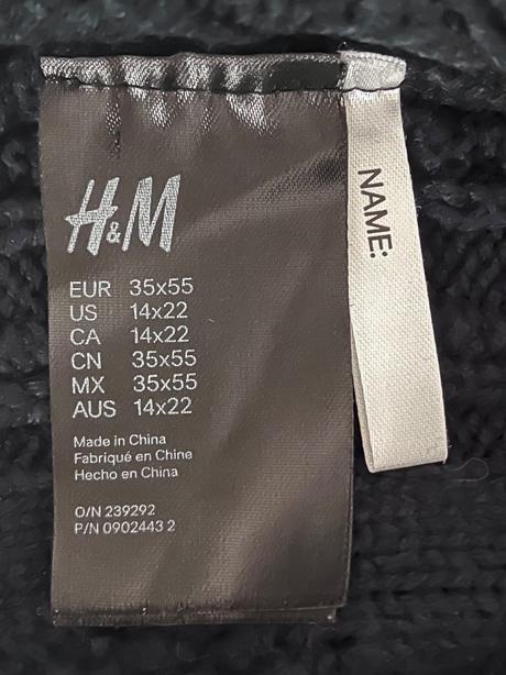 Set ciapka a nakrcnik zn.h&m, velkost 110-128, h&m,110