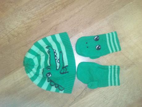 Čiapočka a rukavičky, h&m,80