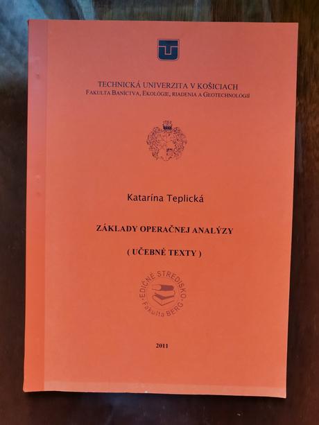 Základy operačnej analýzy, 