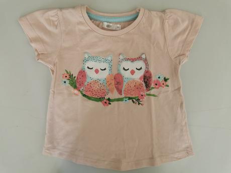 Tričko so sovami /1404/, pepco,80