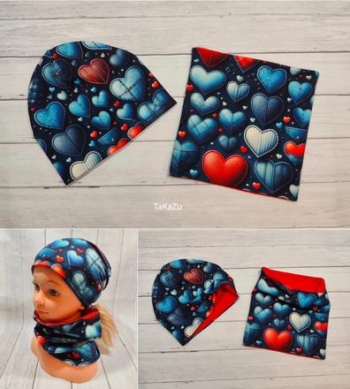 Čiapka a nákrčník - rôzne vzory, 34 - xxxl