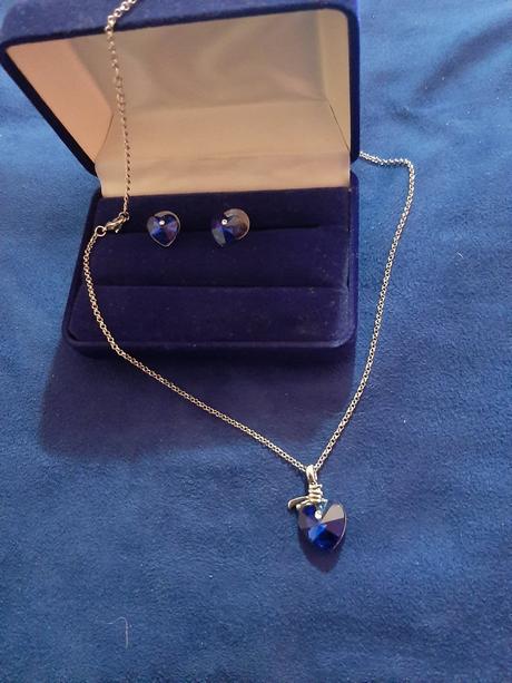 Set-náušnice+retiazka s príveskom austrian crystal,