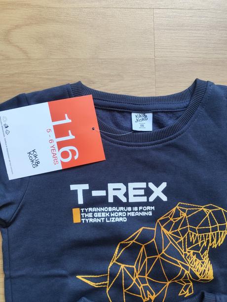Zateplené mikiny t-rex, kiki&koko,116