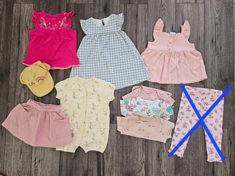 Letný balík oblečenia č.2 veľkosť 80, 68–80