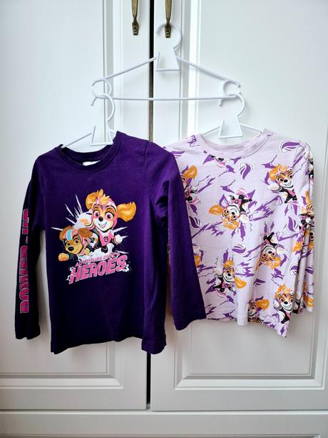 Tričká s dlhými rukávmi veľkosť 98/104, nickelodeon,104