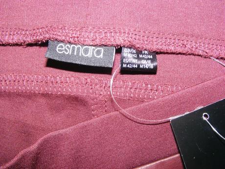 Burgundy legíny zn. esmara, esmara,40 / 42 / m