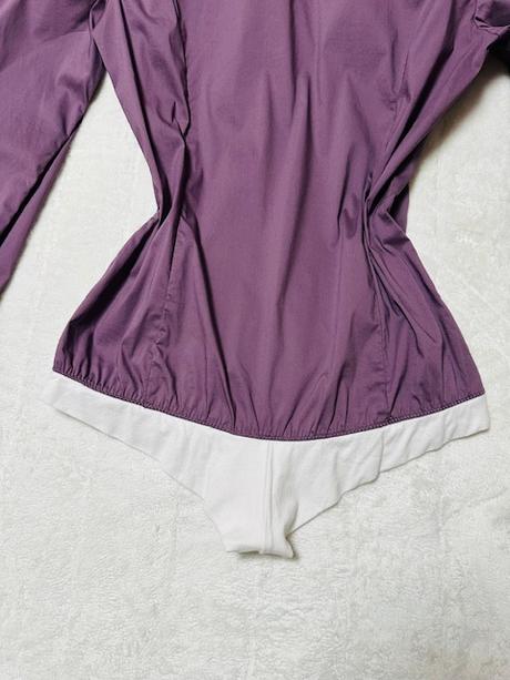Fialové košeľové body s volánmi zn. sisley, sisley,m