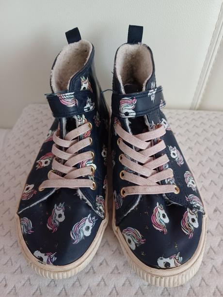 Zateplené tenisky s jednorožcom, h&m,33