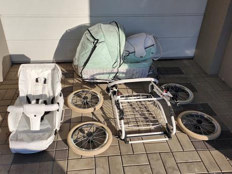 Retro kočík, baby fashion,baby fashion scarlett