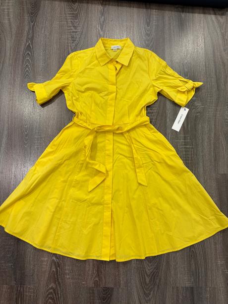 Calvin klein krasne žlte letné šaty s, calvin klein,s