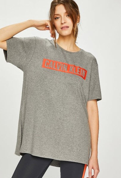 Kvalitné dlhšie tričko calvin klein, pc 46 eur, calvin klein,l