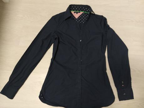 Tmavomodrá blúzka, tommy hilfiger,s