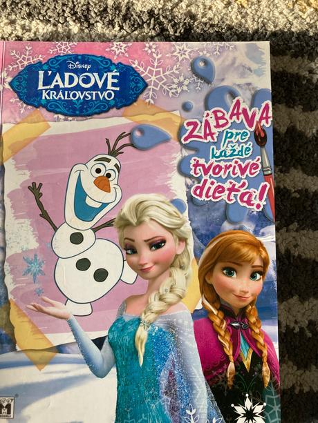 Vymaľovánky a časopis frozen,