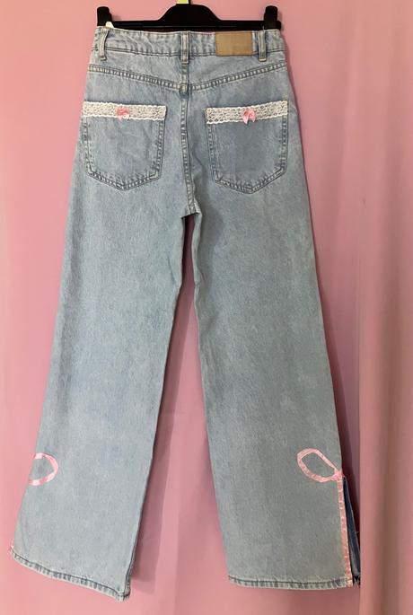 Dámske bledomodré zvonové coquette rifle, 36 / s