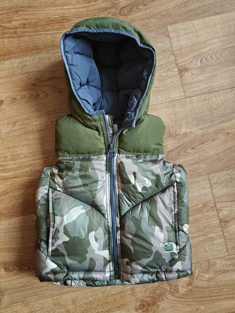 Maskáčová teplá vesta zara, zara,104