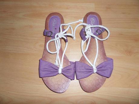 Fialové sandále, 40