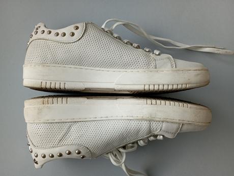 Biele kožené tenisky, lasocki,37