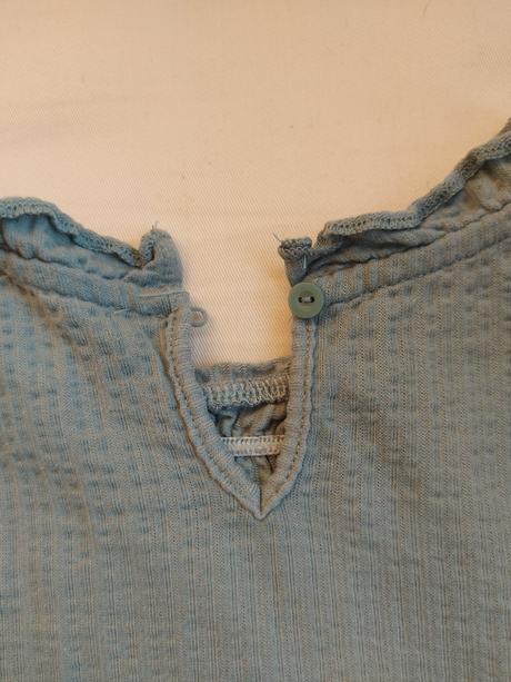 Zelené tyrkysové mušelínové tričko top, 158