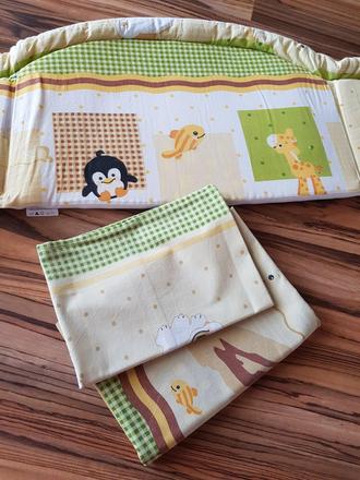 Obliečka na paplón a vankúš, mantinel do postieľky,