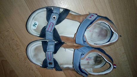 Sandále kožené nosené, lasocki,36
