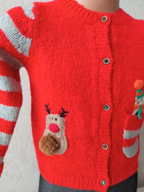 Dievčenský červený sveter next (92), next,92