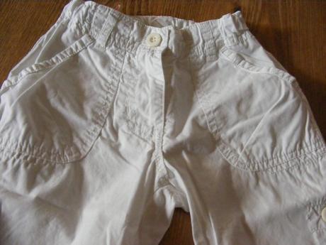 Biele nohavice, málo nosené, 116