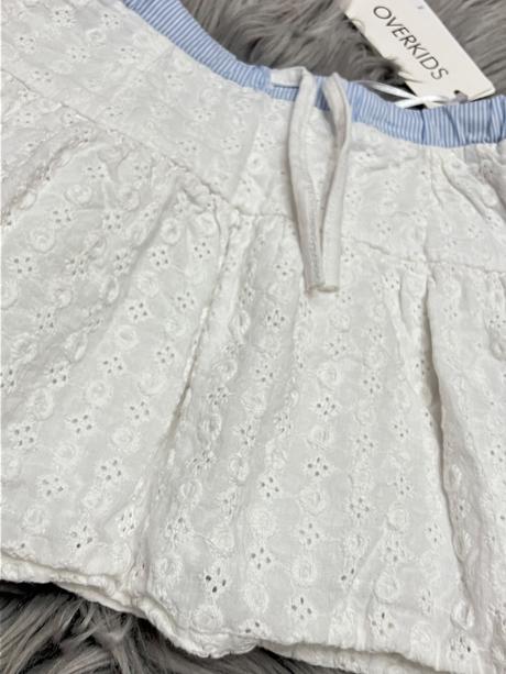 Dievčenská letná sukňa biela overkids (92), 92
