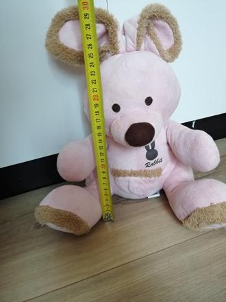 Ružový zajac, plyšák, 