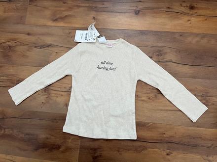 Vrúbkované tričko nové, zara,110