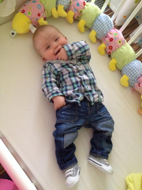 Tenisky capačky 10 cm 14/15, h&m,<17